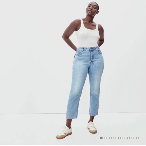 {everlane} NWOT The Curvy ’90s Cheeky Jean - vintage sun bleached blue - Picture 2 of 3